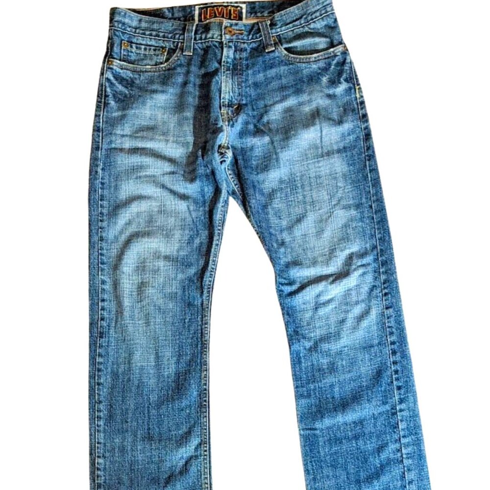 Mens 514 Levi's W34 L34 Blue jeans Slim Fit Straight Leg stretch mildly worn 34R